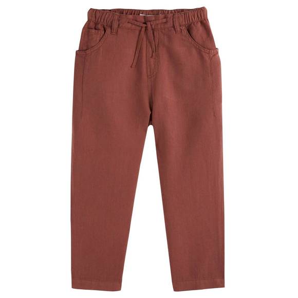 NEW EMILE & IDA kids linen cotton pants in earth - Picture 1 of 2